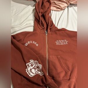 Darc Sport Orange crop hoodie